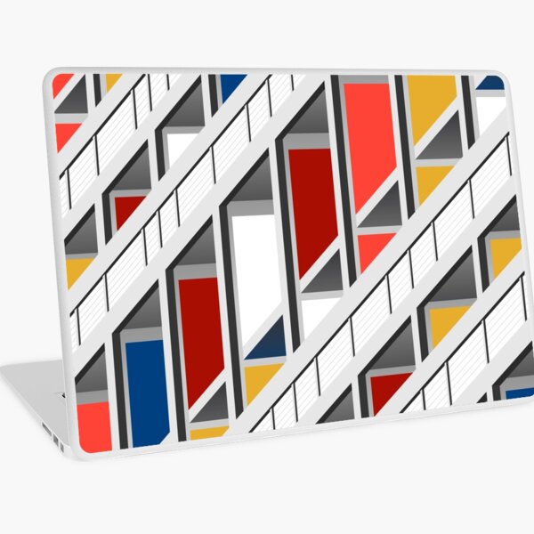 Architektur illustration le corbusier Laptop Folie
