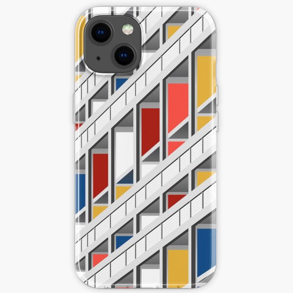 Architecture illustration le corbusier iPhone Soft Case