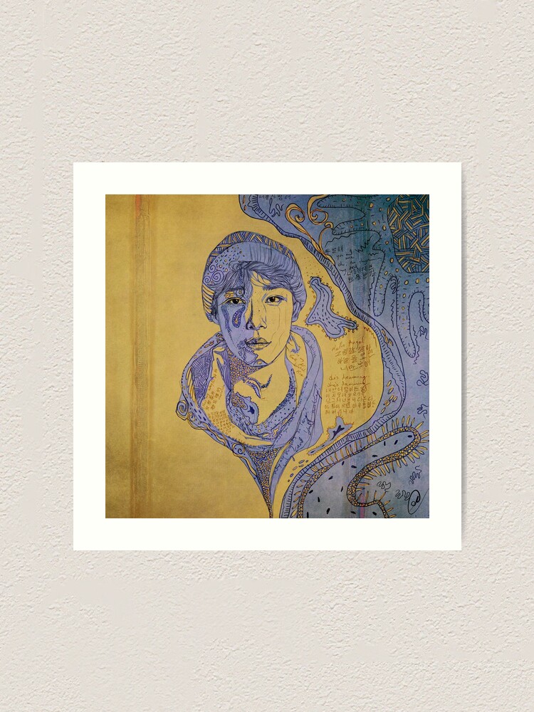 Chen Of Exo Drawing Art Print By Dangerbeforeyou Redbubble