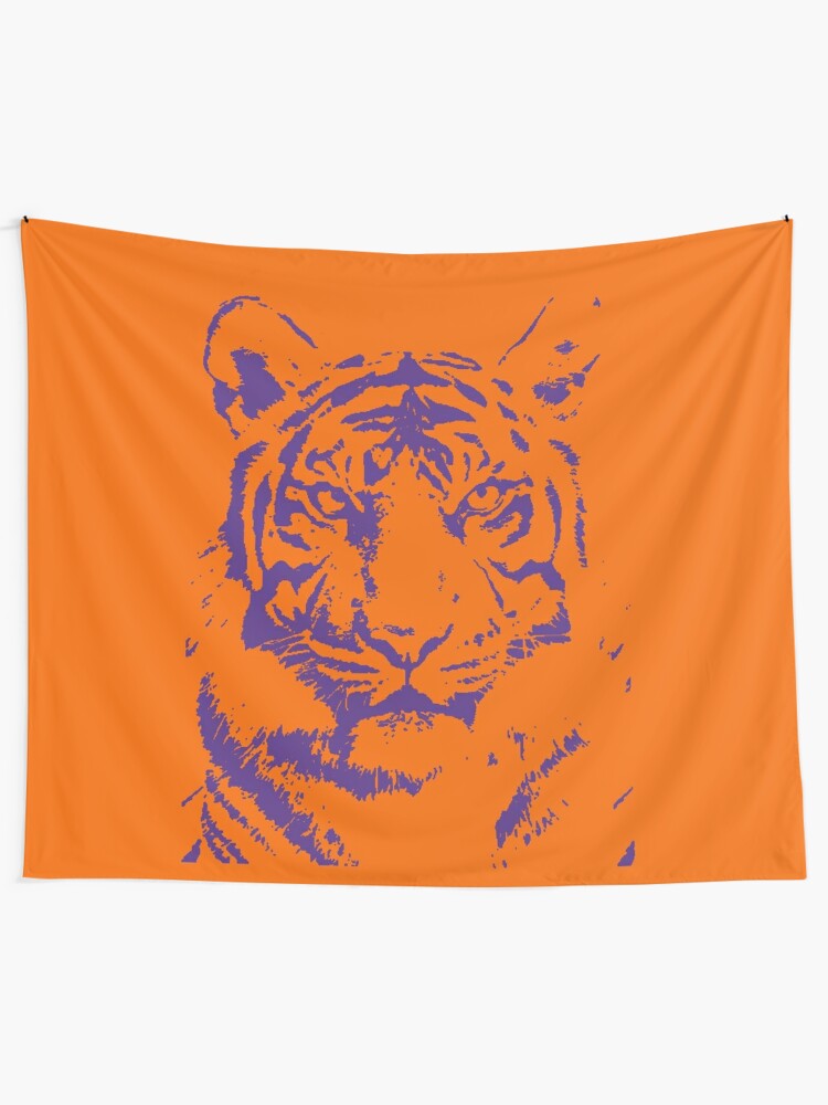 Royal Tiger Gameday Dress Clemson Orange Wall Tapestry