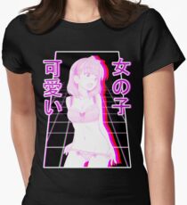 Aesthetic Japanese Girl 22 Women's Fitted T-Shirt