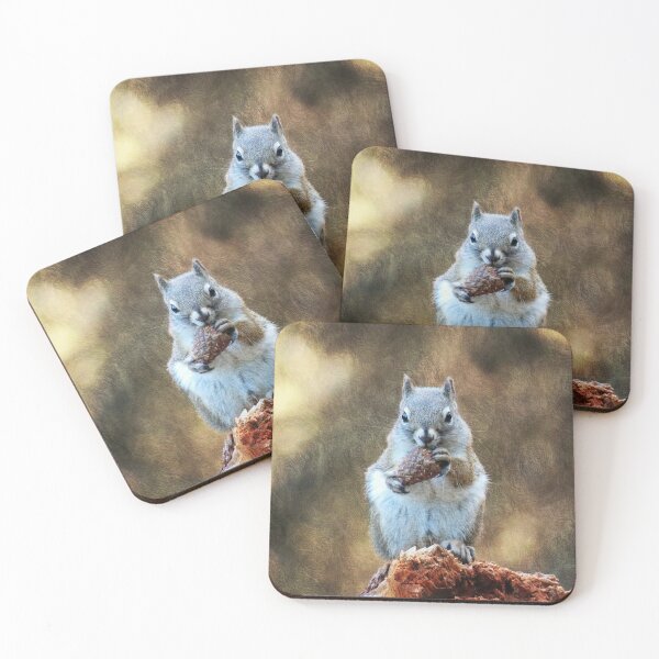 Item preview, Squirrel with a Pine Cone designed and sold by Frankie Cat Photography.