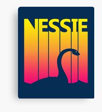 Retro 1980s Nessie Canvas Print