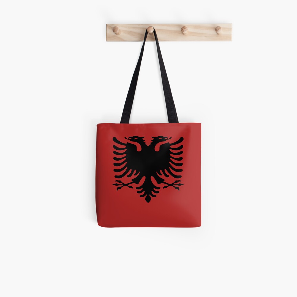  Albania,Flag of Albania,Albania Flag. Tote Bag : Clothing,  Shoes & Jewelry