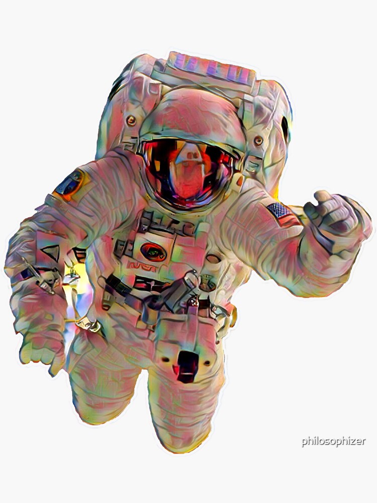 Astronaut Sticker By Philosophizer Redbubble 6855