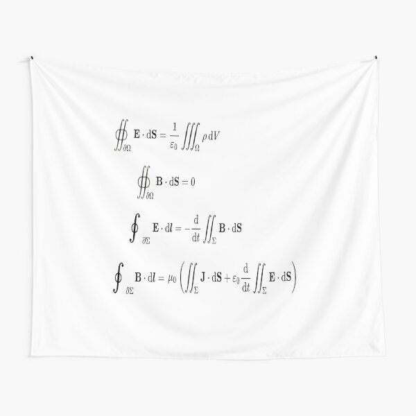 Maxwell's equations, #Maxwells, #equations, #MaxwellsEquations, Maxwell, equation, MaxwellEquations, #Physics, Electricity, Electrodynamics, Electromagnetism Tapestry