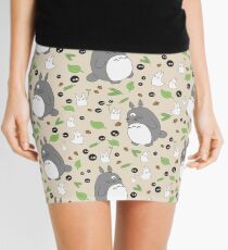 My Neighbour Totoro Pattern - Colour! Mini Skirt
