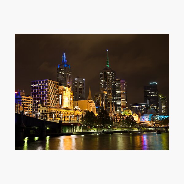 Item preview, Melbourne city lights designed and sold by ianwoolcock.