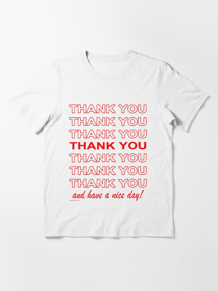 Alternate view of Thank You Shopping Bag Essential T-Shirt