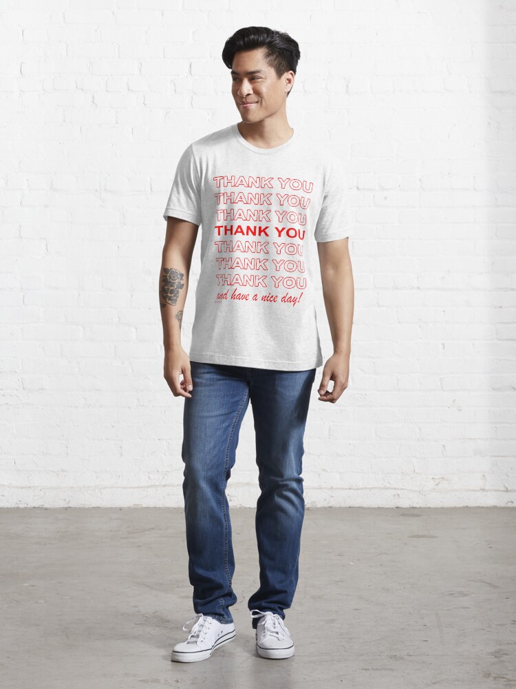 Alternate view of Thank You Shopping Bag Essential T-Shirt