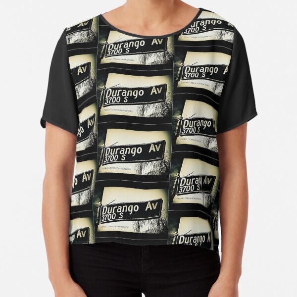Durango Avenue, Culver City, California by Mistah Wilson Chiffon Top