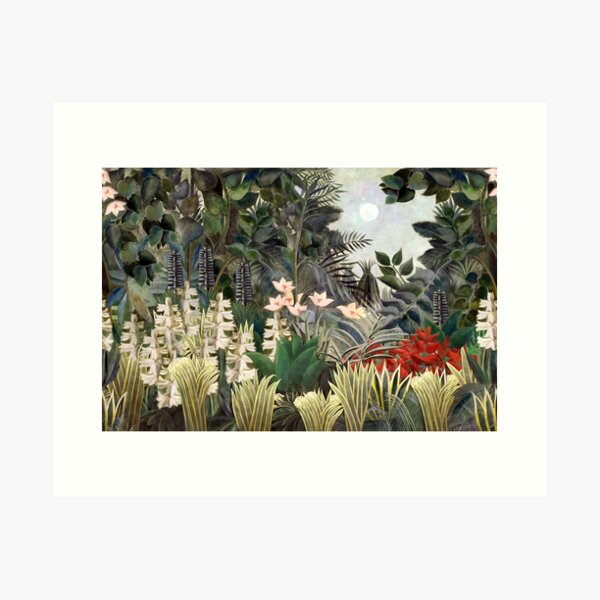 Aperçu de l'œuvre La jungle équatoriale - Henri Rousseau créée et vendue par forgottenbeauty.