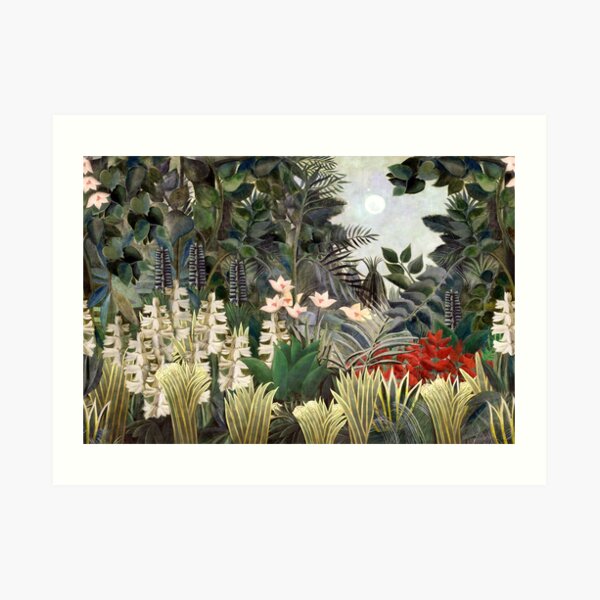 The Equatorial Jungle - Henri Rousseau Art Print
