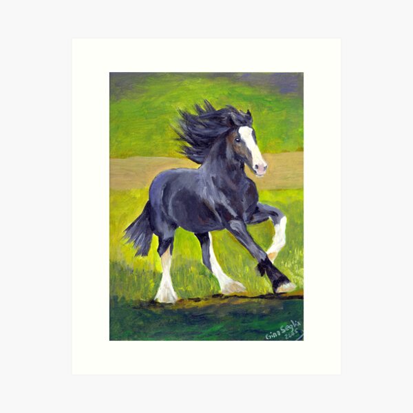 Beige Draft Horse - Diamond Painting 