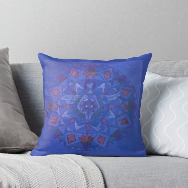 Artikelvorschau, Third eye chakra angel free-hand mandala entworfen und verkauft von Renate van Nijen.