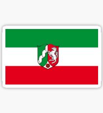 Flag of North Rhine-Westphalia Germany Sticker