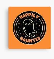 Happily Haunted Canvas Print
