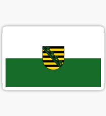 Flag of Saxony Germany Sticker