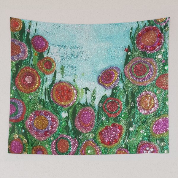 Item preview, Abstract Glitter Meadow designed and sold by sharonperryart.