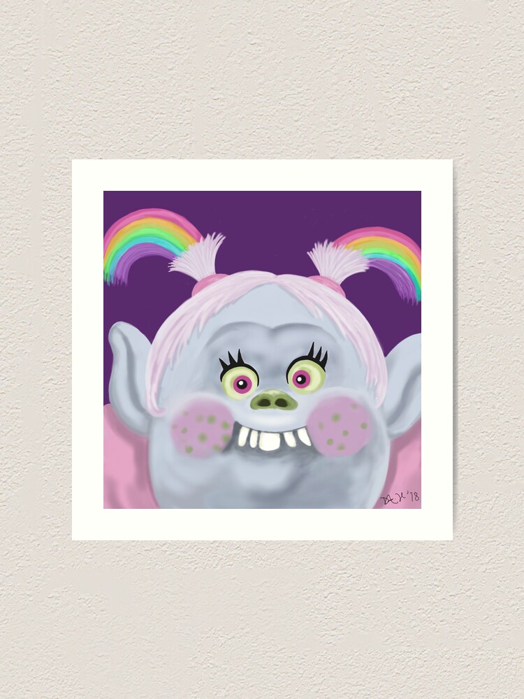 Trolls Holiday Bridget Art Print for Sale by Debbee75 Redbubble