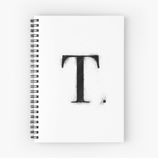 Item preview, T. -  Distressed Initial White designed and sold by Dirt-Merchant.