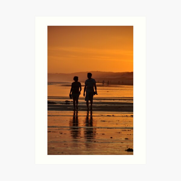 Come Walk With Me - Redhead Beach NSW Art Print