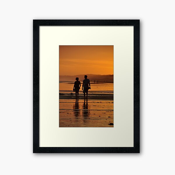 Come Walk With Me - Redhead Beach NSW Framed Art Print