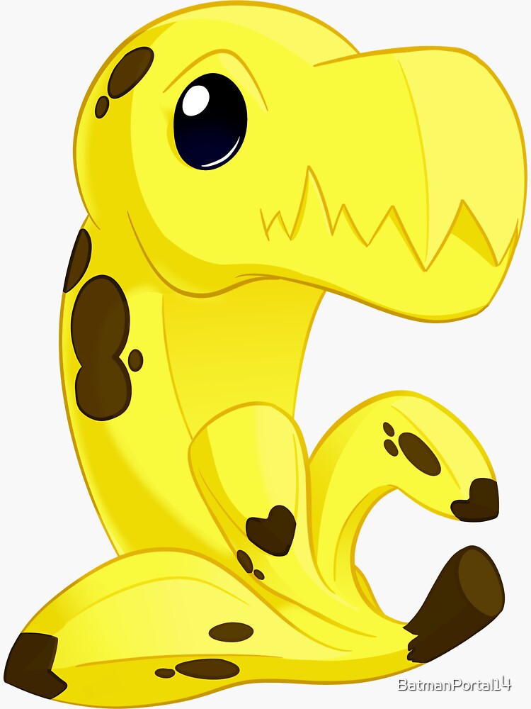 "Bananasaurus Rex" Sticker for Sale by BatmanPortal14 Redbubble