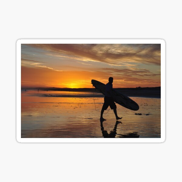 Item preview, Surfer Silhouette - Redhead Beach NSW Australia designed and sold by Bev Woodman.