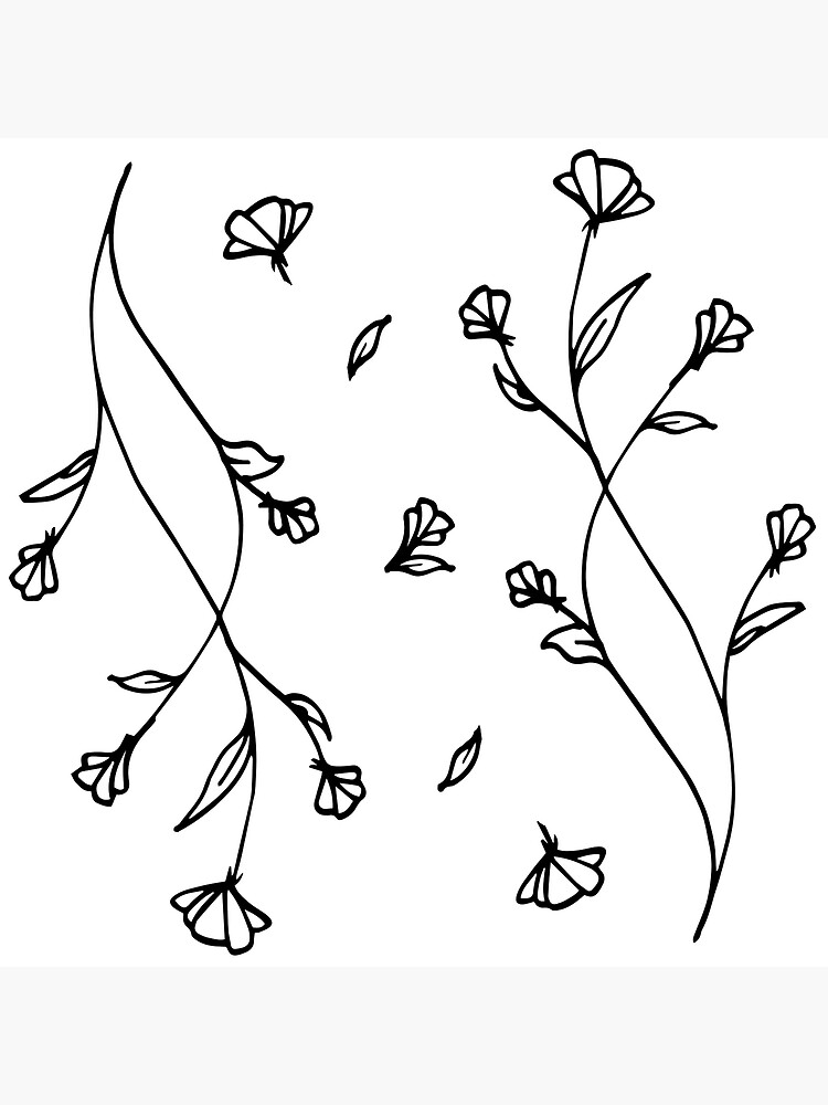 How To Draw Vines With Flowers Step By Step : Floral Vine Pencil ...