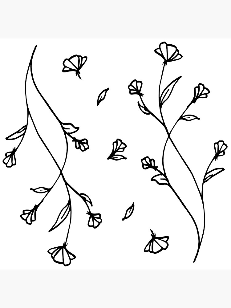 Doodle Easy Flower Vine Drawing - Rainbowse Wallpaper