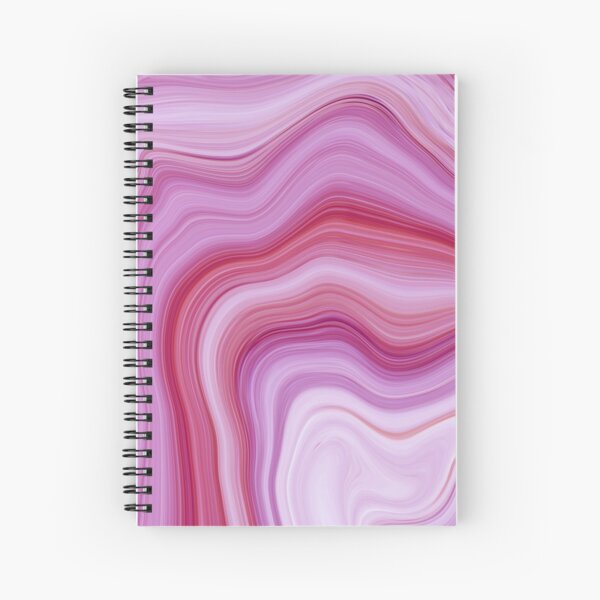 12X12 90Sht Top Spiral Pink Marble Sketch Book With 10Ct Alcohol