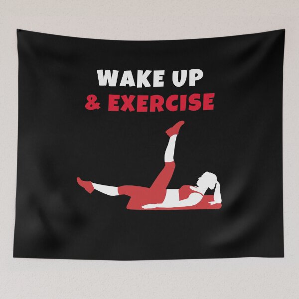 Item preview, Wake up and Exercise Tshirt stretch designed and sold by we1000.