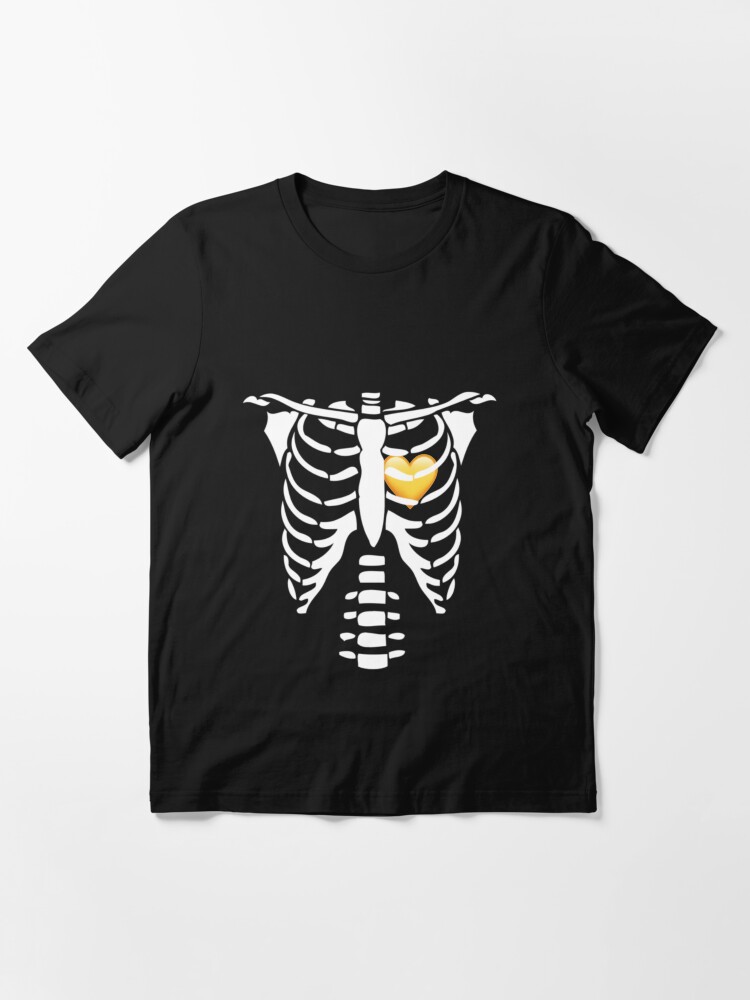 yellow skeleton shirt