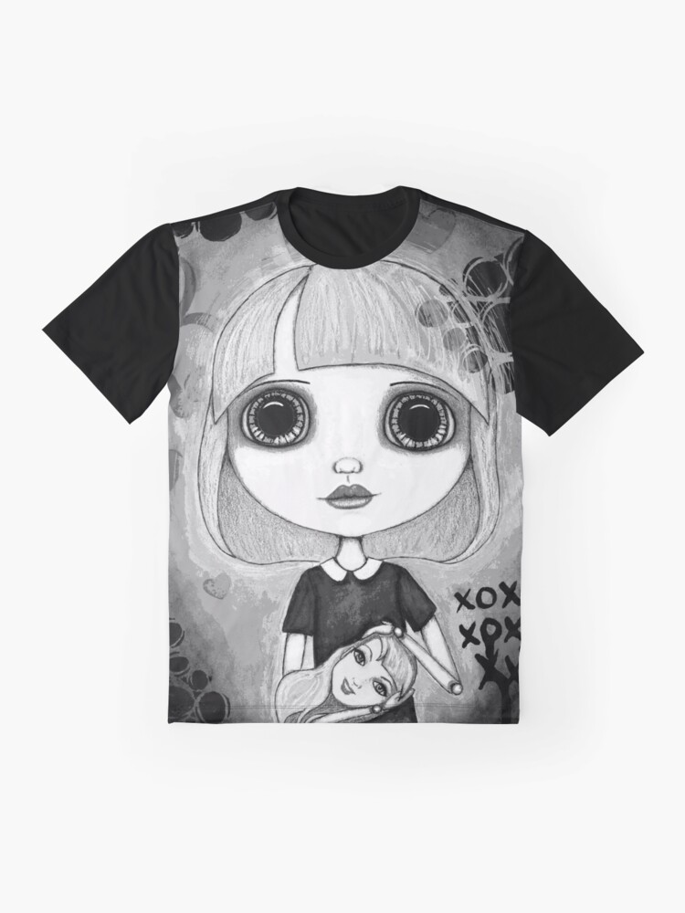 Alternate view of Number One Fan (Black & White Version) Graphic T-Shirt