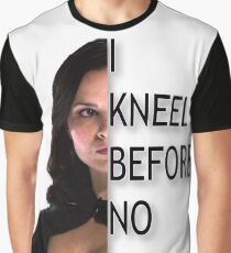 "I kneel before no one." Graphic T-Shirt