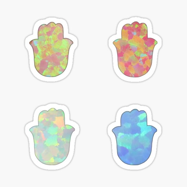 Item preview, Little Rainbow Opal Hamsa's designed and sold by HannnahFraymann.