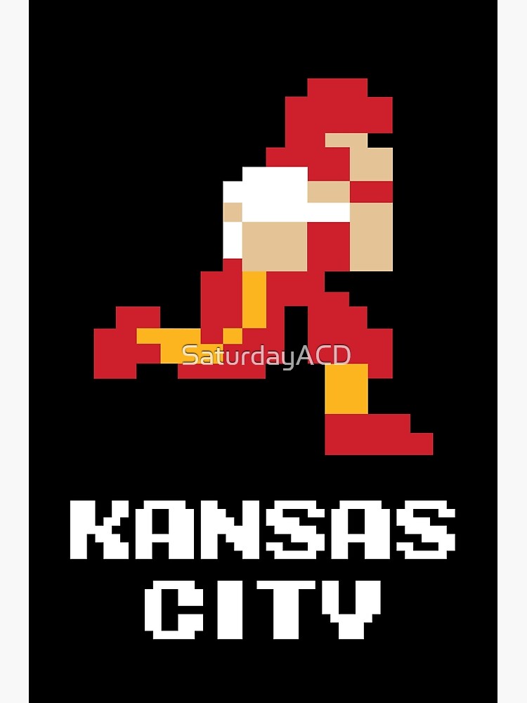 Disover 8 bit Kansas City Football 1 Premium Matte Vertical Poster