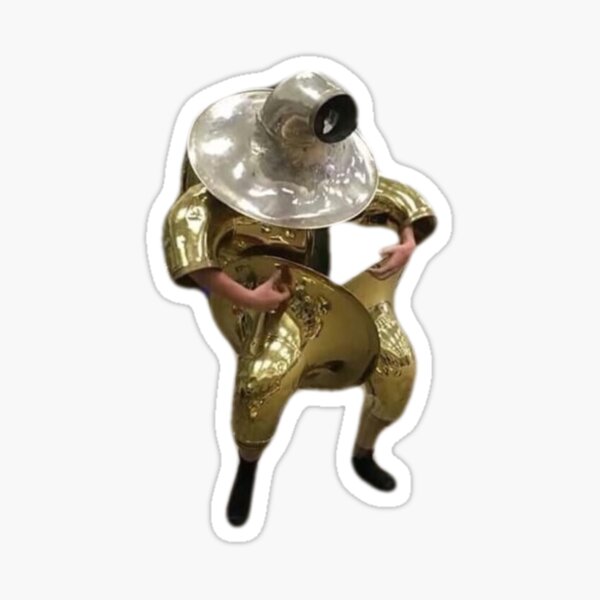 Tuba Man Sticker