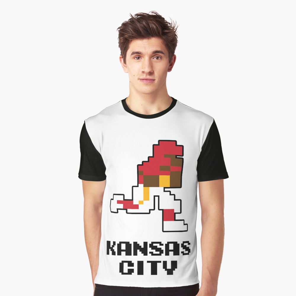 8 Bit Kansas City Football 2 T Shirt DIY Cotton Big Size 6xl Kc Kc Chiefs  Football 8 Bit Retro Tecmo Mahomes Pat Mahomes Tyreek