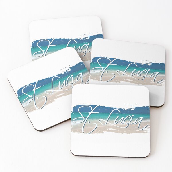 Item preview, St Lucia, Beach Background designed and sold by IdentiTee Studios.