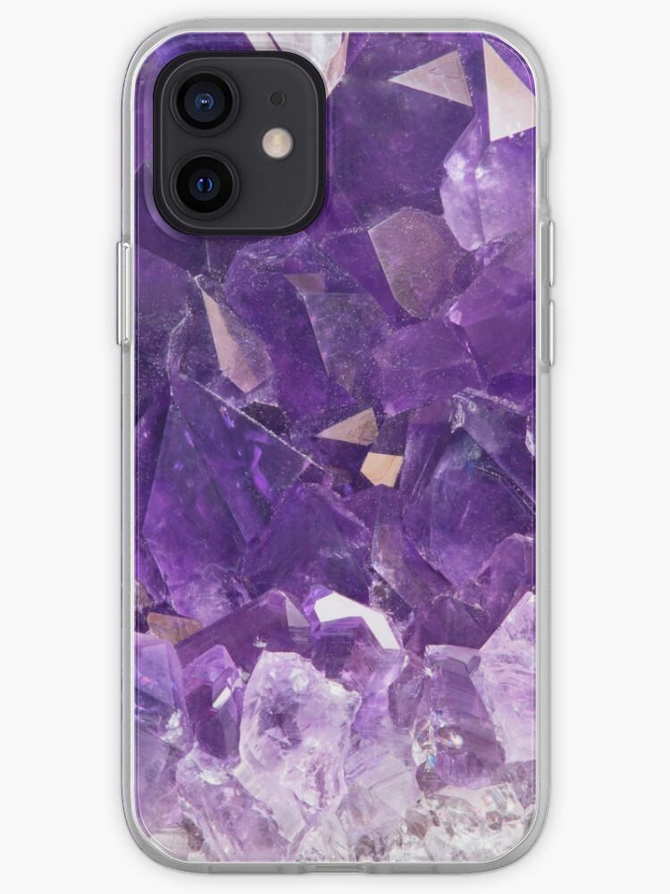 Purple Amethyst Crystal Iphone Case Cover By Newburyboutique Redbubble