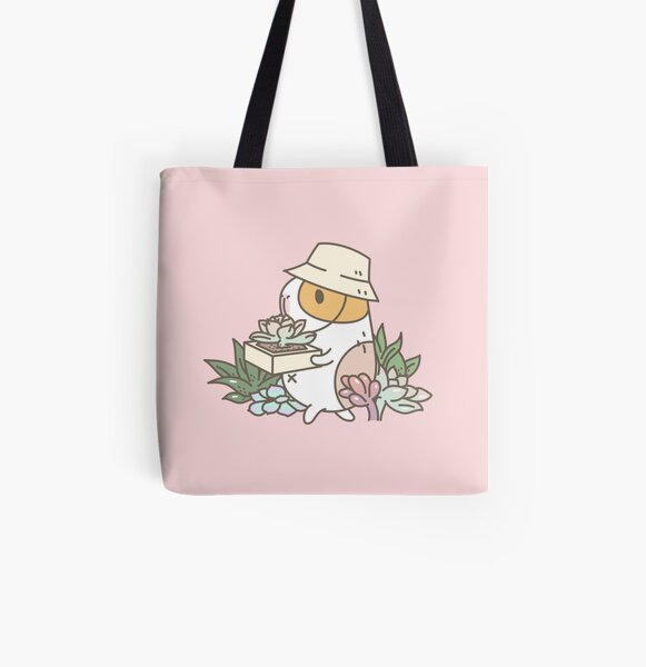 Bubu the Guinea Pig, Succulent Love All Over Print Tote Bag