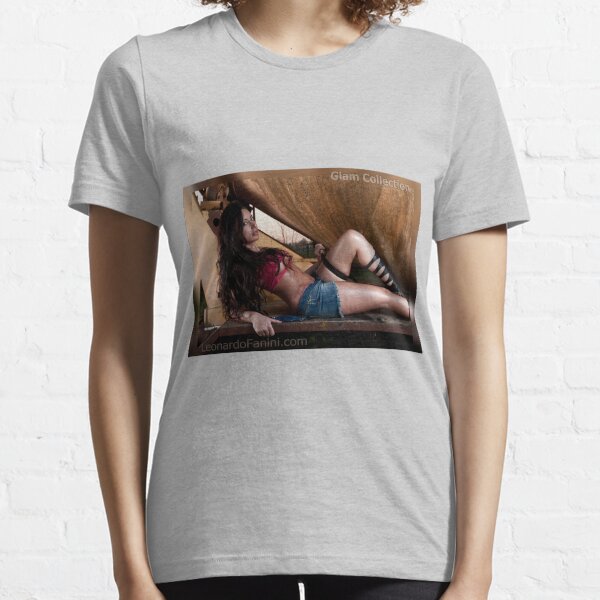 glamorous girl lying on an old truck Essential T-Shirt