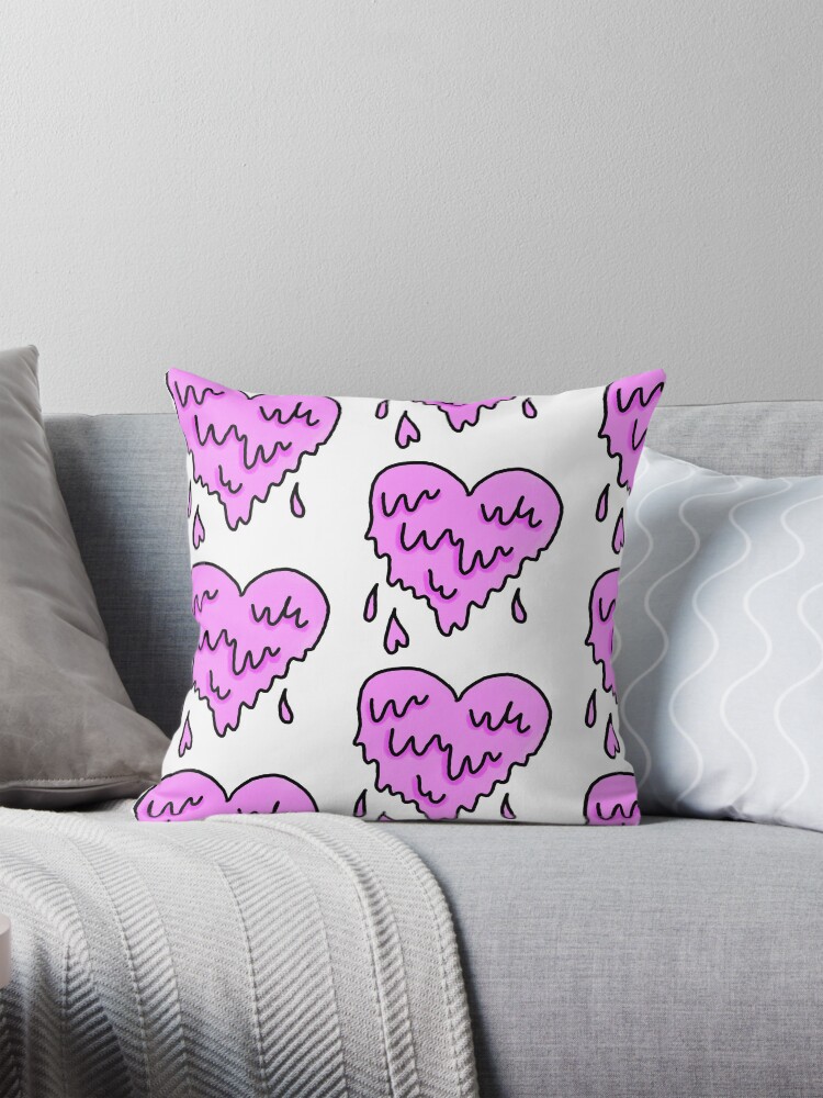 Cojin for Sale con la obra Corazon derretido Tumblr almohada de kaylee grace Redbubble