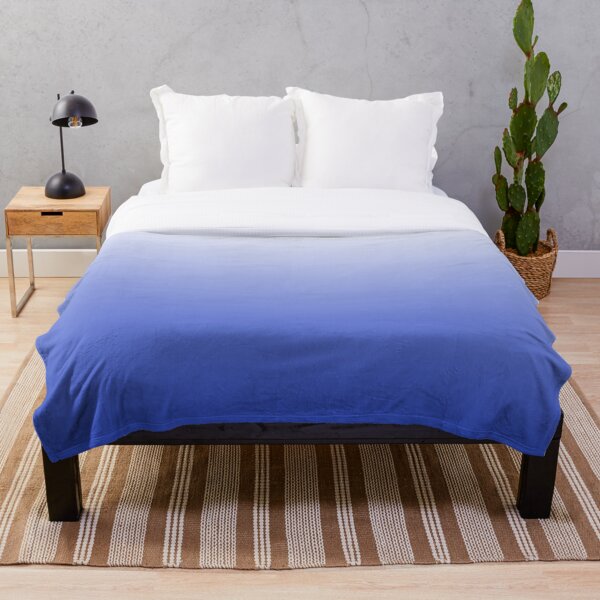 Vishuddha Chakra Blue Ombré Throw Blanket