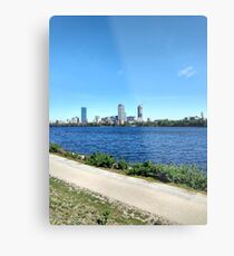 Running Path Overlooking the Charles River Metal Print