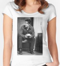 Al Pacino drinking coffee Women's Fitted Scoop T-Shirt