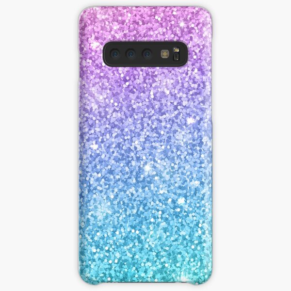 Purple Turquoise Glitter Ombre Samsung Galaxy Snap Case