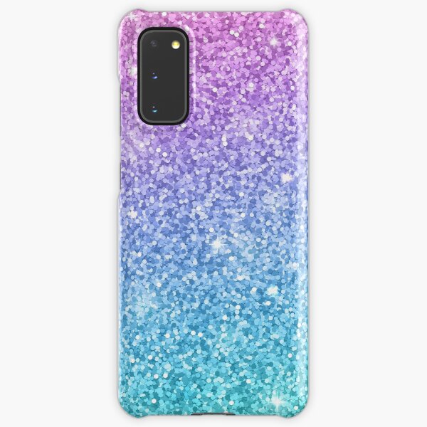 Purple Turquoise Glitter Ombre Samsung Galaxy Snap Case